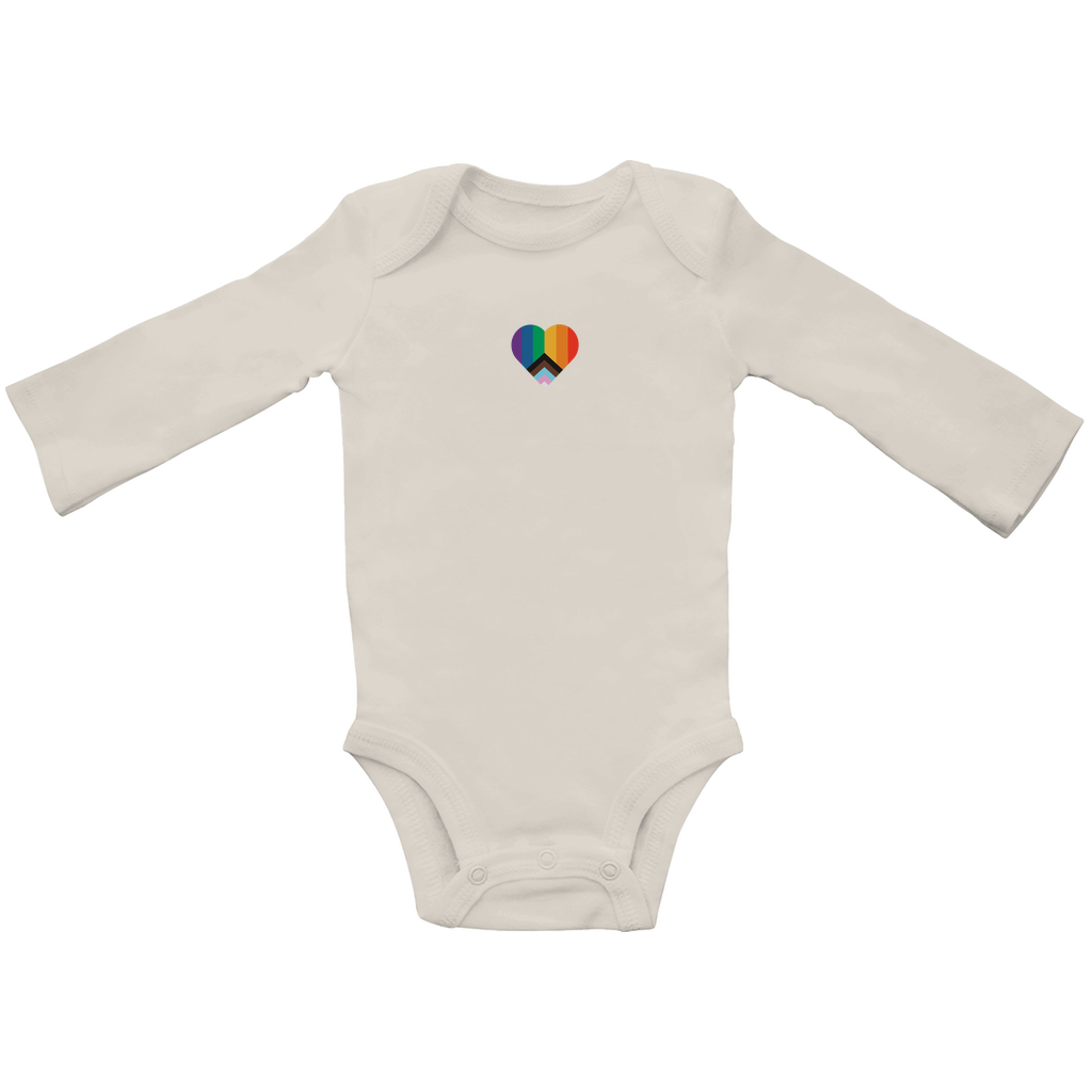 Baby Bio Body Langarm Print LGBTQAI+ Herz
