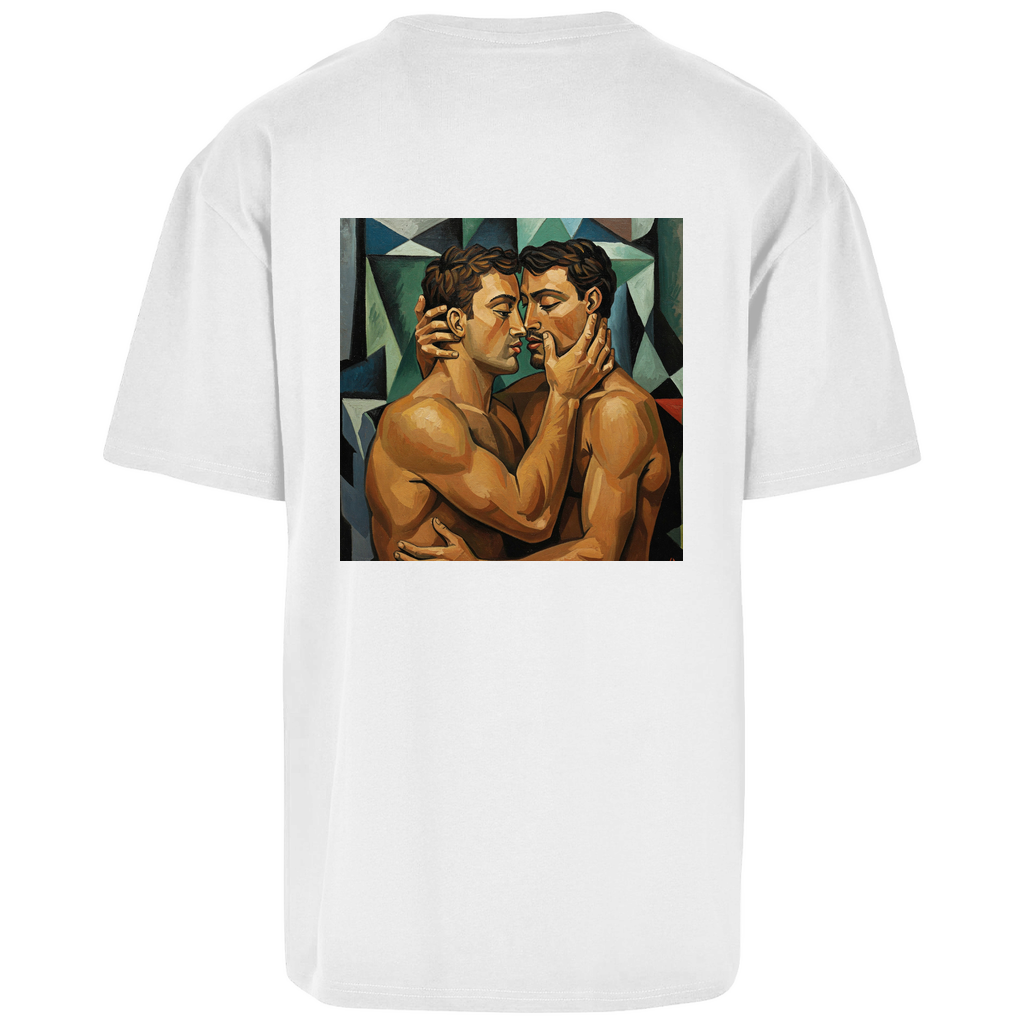 Oversize T-Shirt mit Kuss Print im Stil von Pablo Picasso