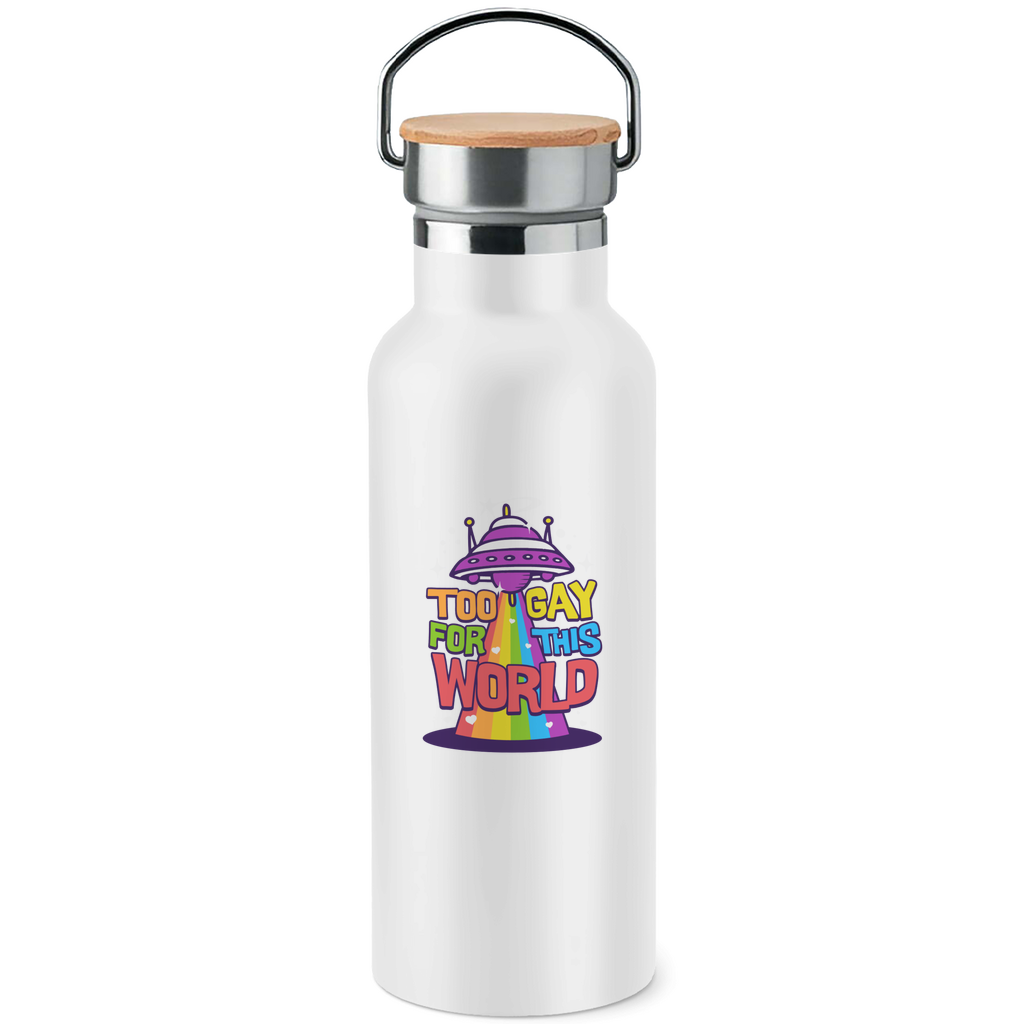 Edelstahl-Trinkflasche "to Gay for this World"