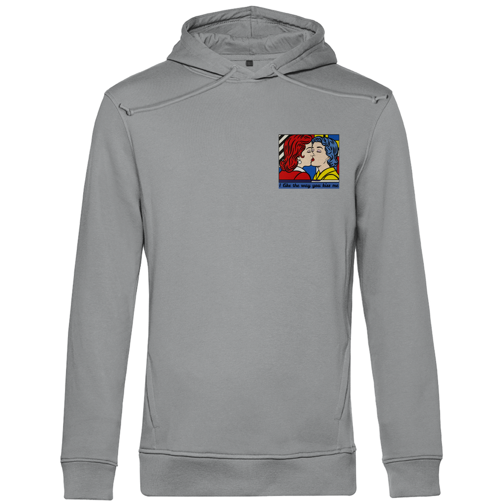 Hoodie mit Kordel und Kuss Print im Stil von Roy Lichtenstein