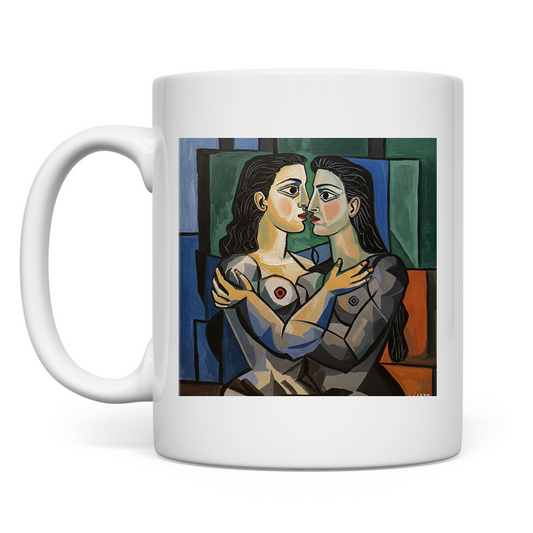 Tasse mit Kuss Print im Stil von Pablo Picasso