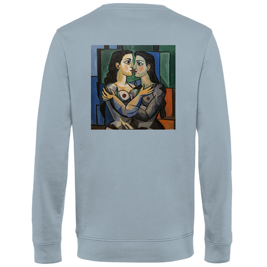 Pullover mit Kuss Print im Stil von Pablo Picasso