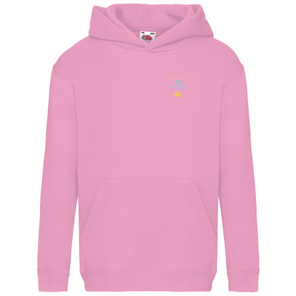 Kids Basic Kaputzenpullover Print "Born to Shine"