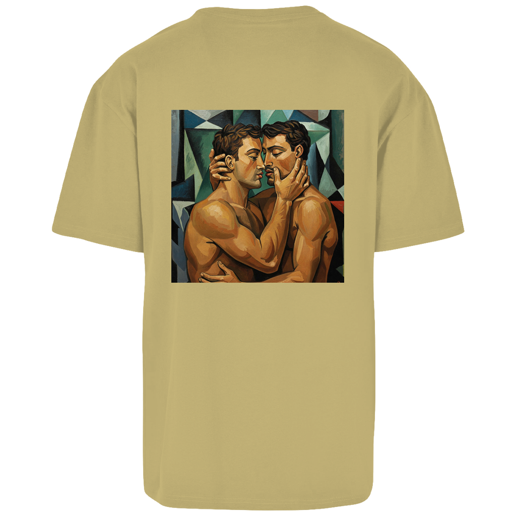 Oversize T-Shirt mit Kuss Print im Stil von Pablo Picasso