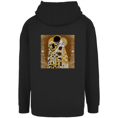 Hoodie mit Kordel und Kuss Print im Stil von Gustav Klimt