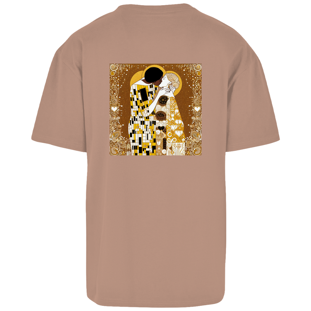 Oversize T-Shirt mit Kuss Print im Stil von Gustav Klimt