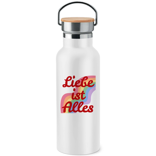 Edelstahl-Trinkflasche "Liebe ist Alles"