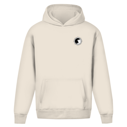 Oversize Hoodie ohne Kordel "Ying und Yang"