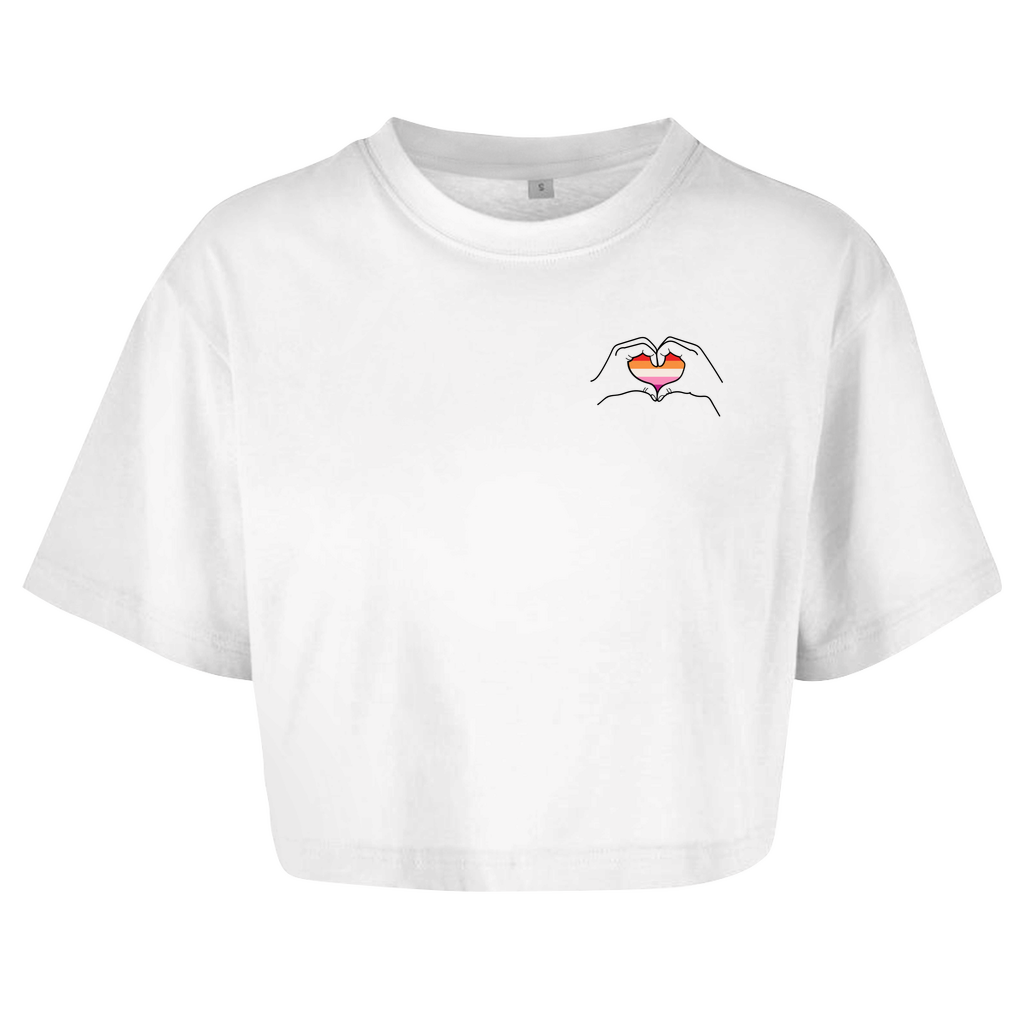 Oversize Crop Top "Ein Herz für..."