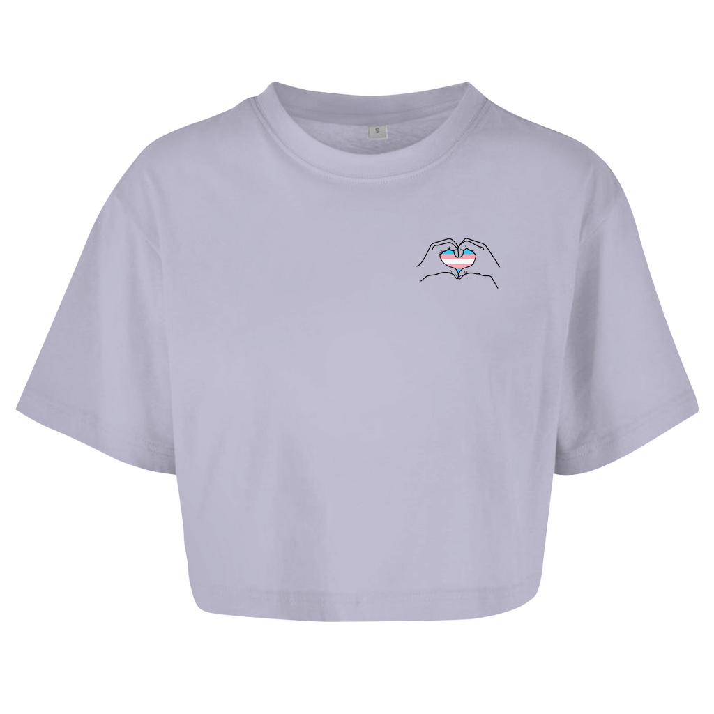 Oversize Crop Top "Ein Herz für..."