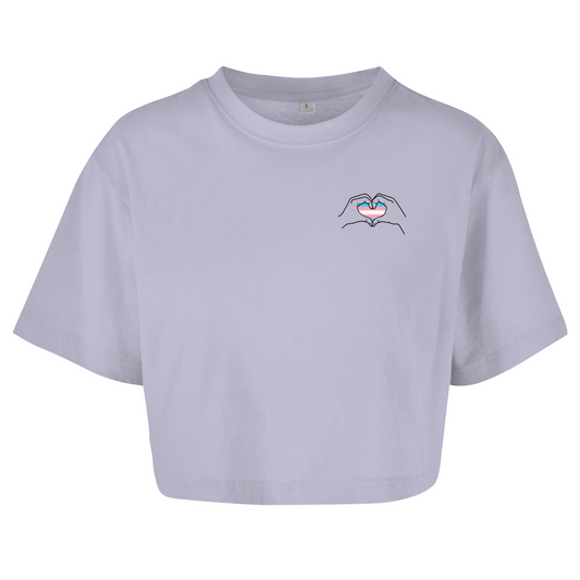 Oversize Crop Top "Ein Herz für..."