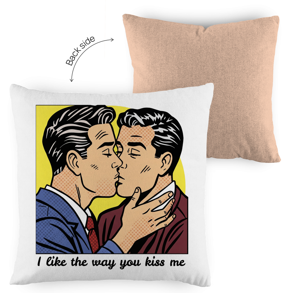 Kissen mit Kuss Print im Stil von Roy Lichtenstein