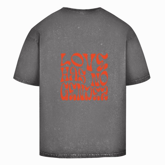 Washed Oversize T-Shirt "Love has no Gender"