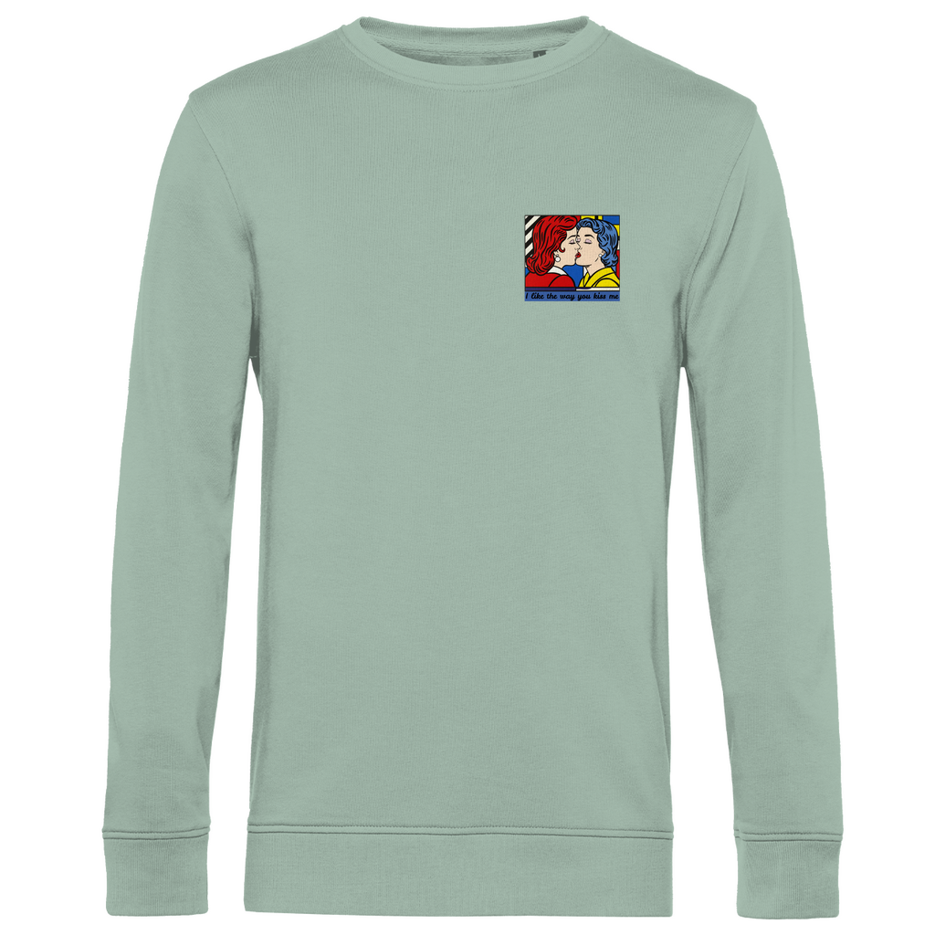 Pullover mit Kuss Print im Stil von Roy Lichtenstein