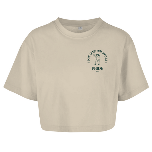 Oversize Crop Top "Nie wieder still! 2025"