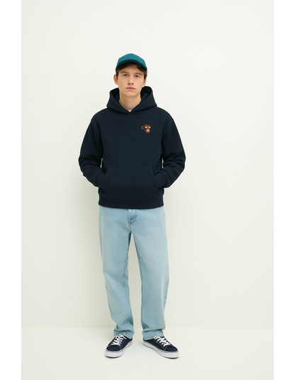 Oversize Hoodie ohne Kordel mit "Pride Monkey" Print