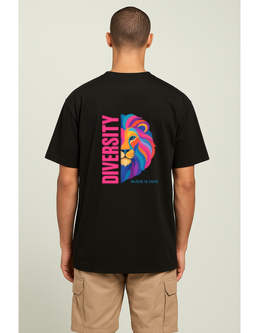 Oversize T-Shirt "DIVERSITY LION"