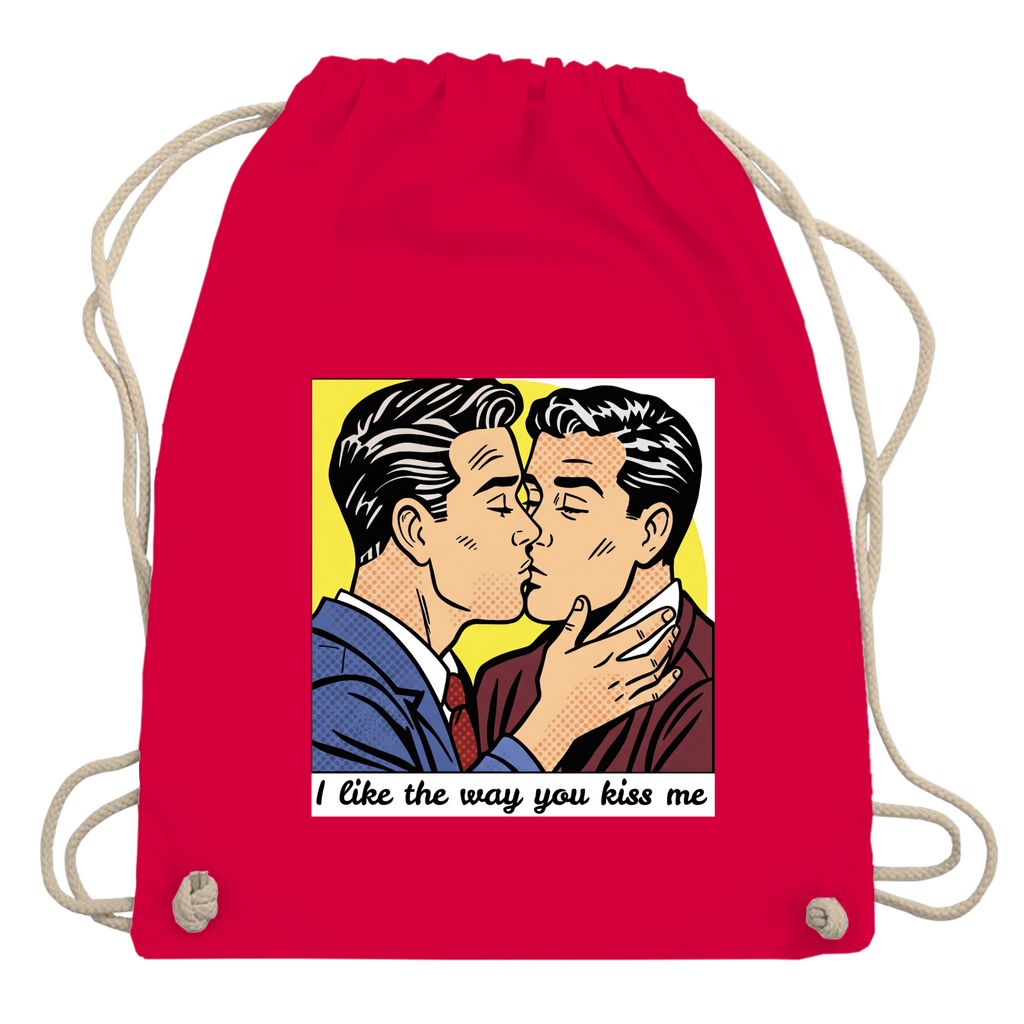 Pride Beutel mit Kuss Print im Stil von Roy Lichtenstein