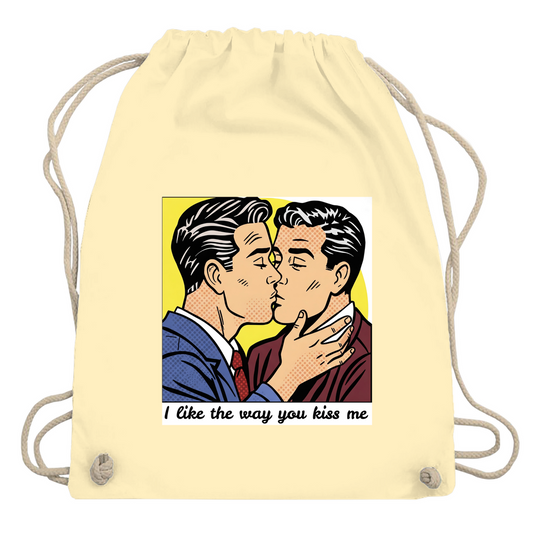 Pride Beutel mit Kuss Print im Stil von Roy Lichtenstein