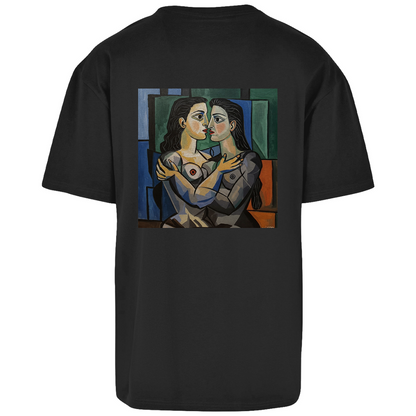 Oversize T-Shirt mit Kuss Print im Stil von Pablo Picasso