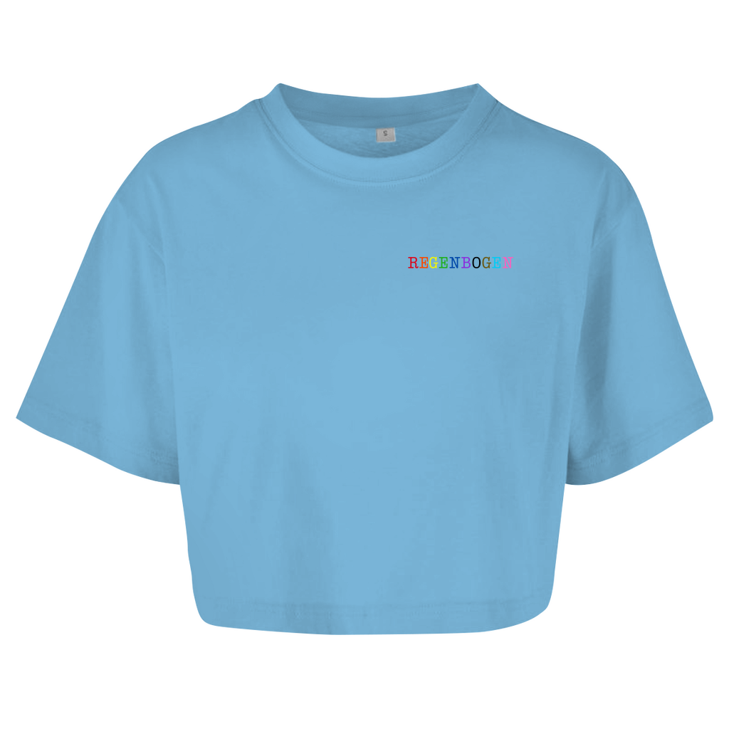 Oversize Crop Top "Regenbogen"