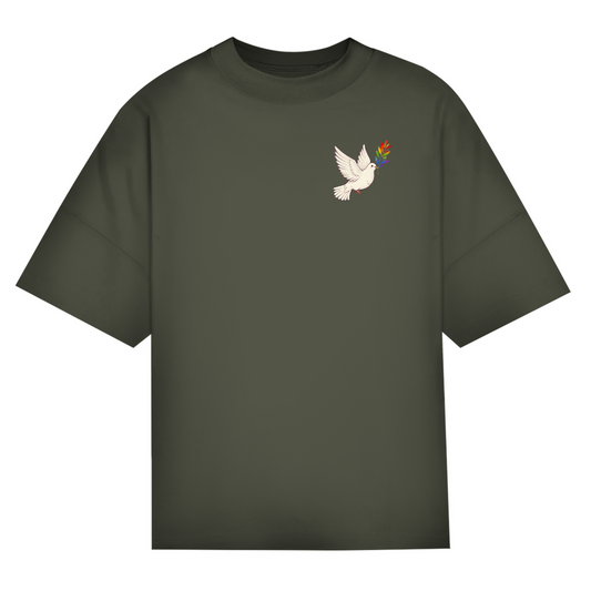 Oversize Classic T-Shirt  "Friedenstaube Pride Edition"