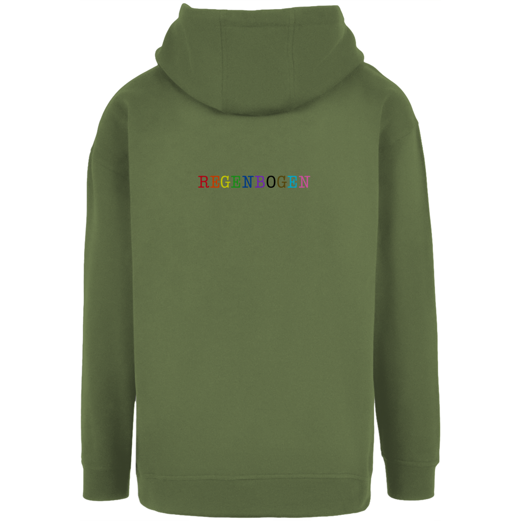 Oversize Hoodie mit Kordel "Regenbogen"
