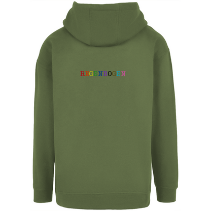 Oversize Hoodie mit Kordel "Regenbogen"