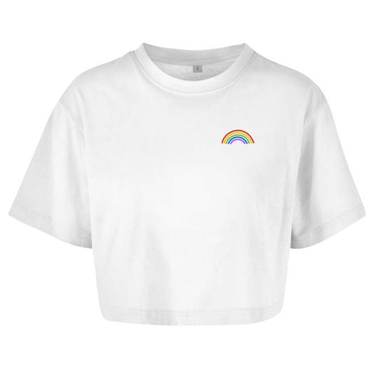 Oversize Crop Top "Rainbow"