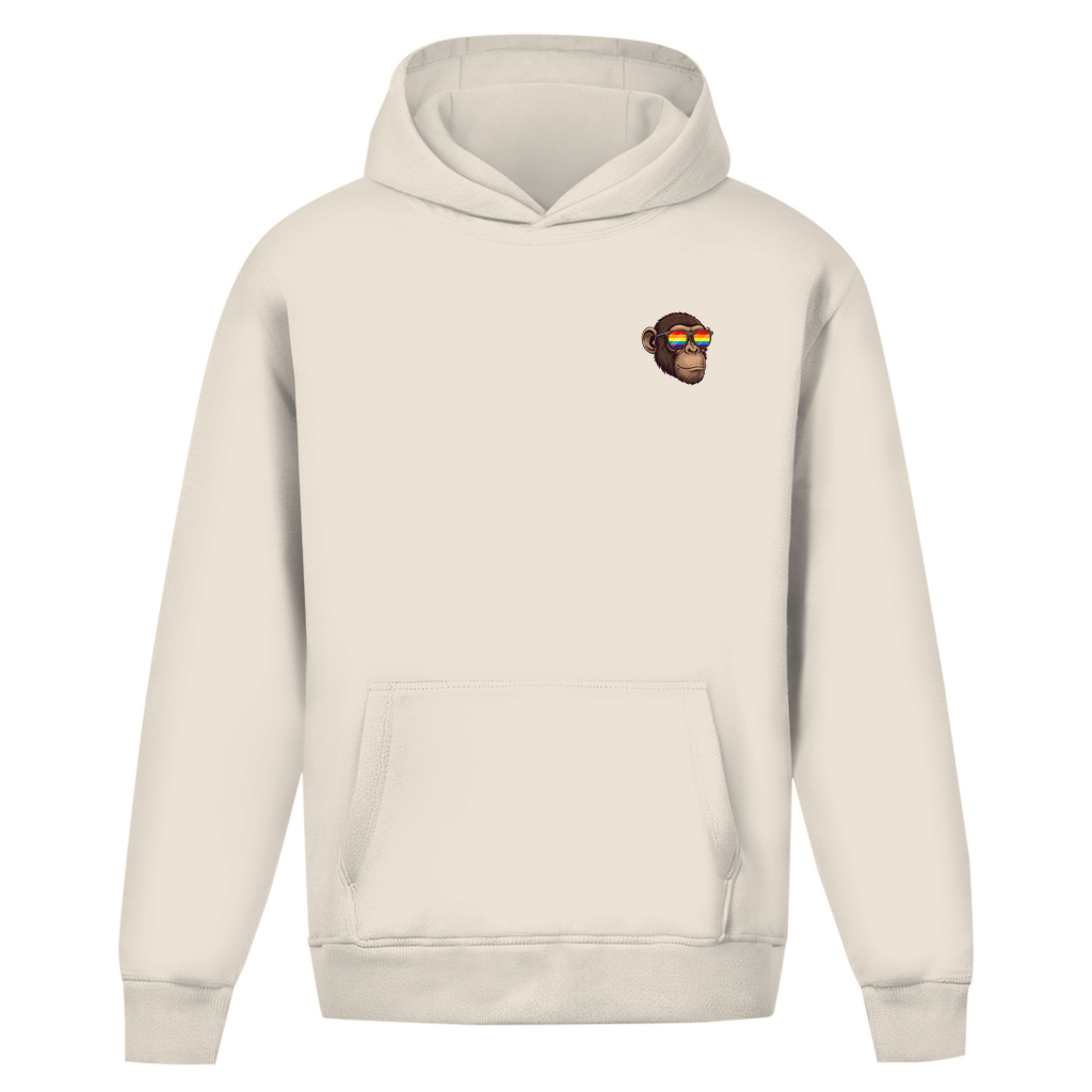 Oversize Hoodie ohne Kordel mit "Pride Monkey" Print