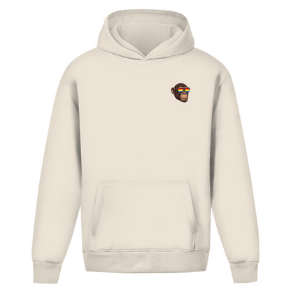 Oversize Hoodie ohne Kordel mit "Pride Monkey" Print