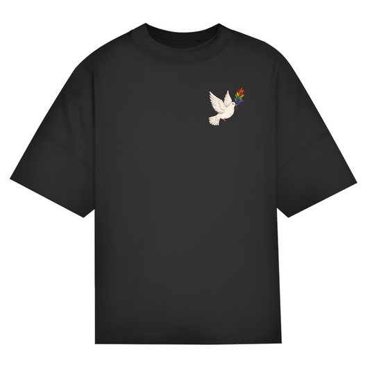 Oversize Classic T-Shirt  "Friedenstaube Pride Edition"
