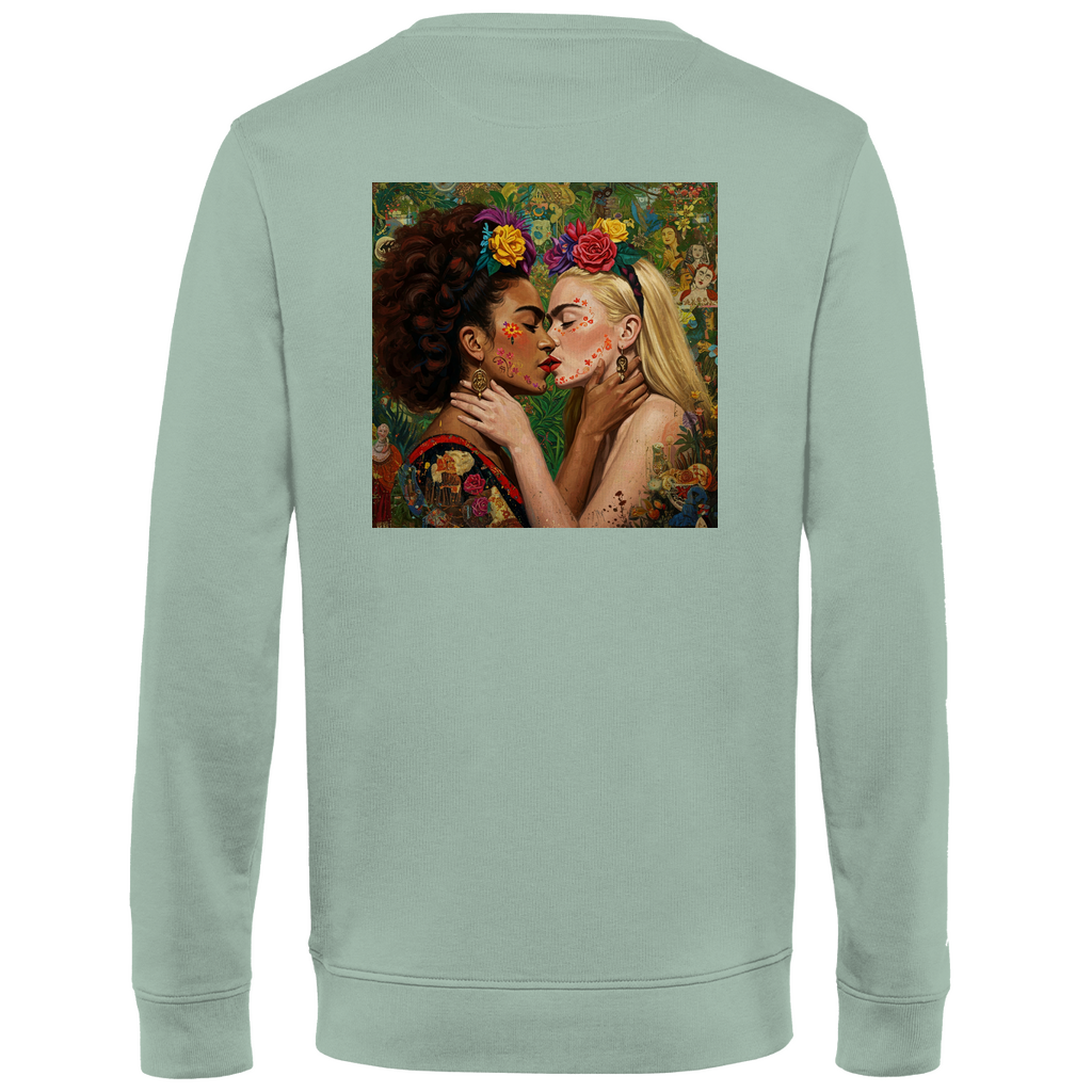 Pullover mit Kuss Print im Stil von Frida Kahlo