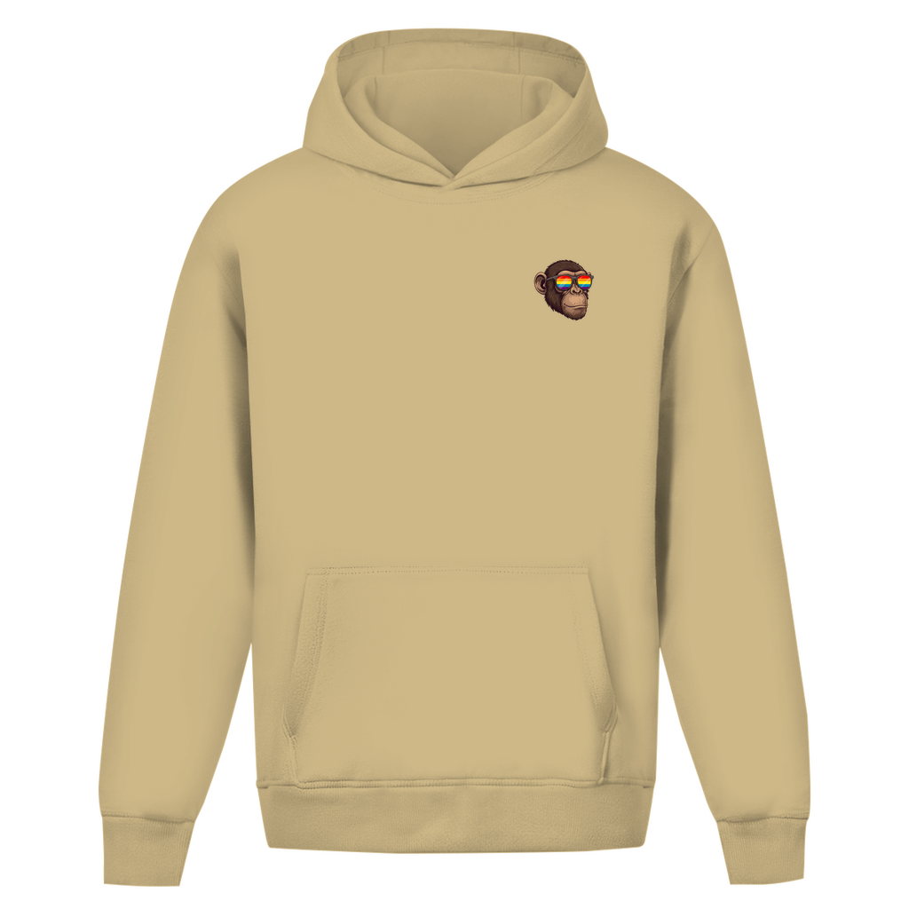 Oversize Hoodie ohne Kordel mit "Pride Monkey" Print