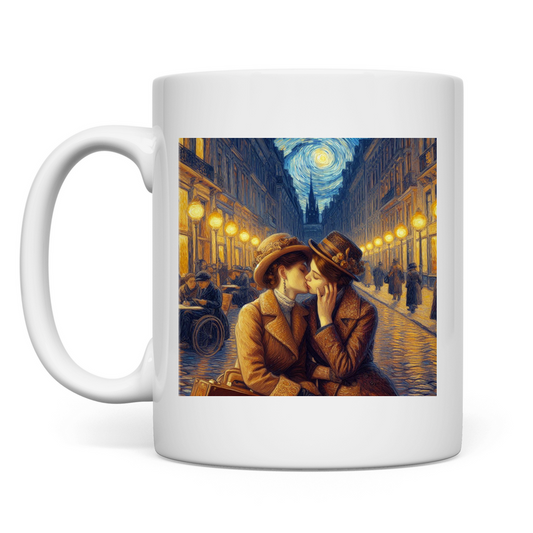 Tasse mit Kuss Print im Stil von Van Gogh