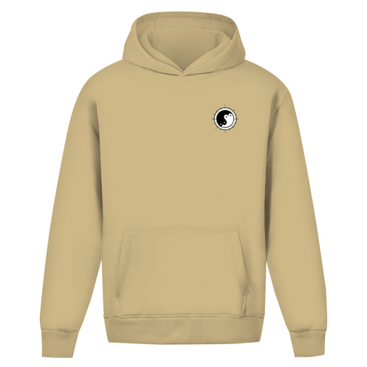 Oversize Hoodie ohne Kordel "Ying und Yang"