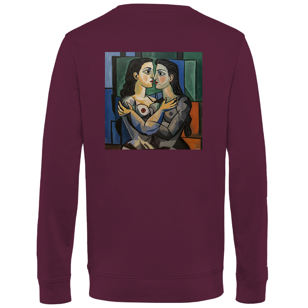 Pullover mit Kuss Print im Stil von Pablo Picasso