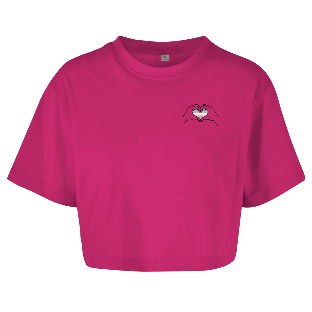 Oversize Crop Top "Ein Herz für..."