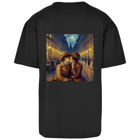 Oversize T-Shirt mit Kuss Print im Stil von Van Gogh