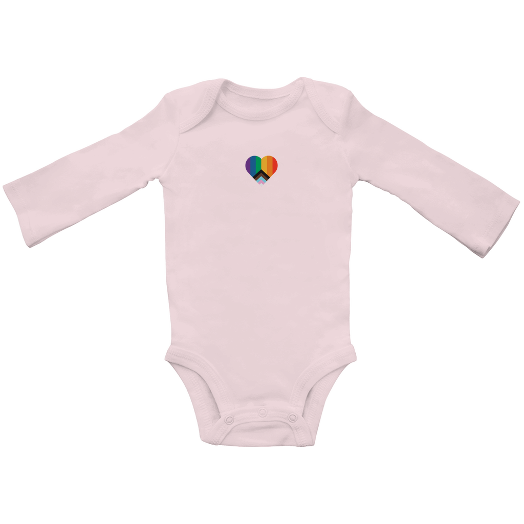 Baby Bio Body Langarm Print LGBTQAI+ Herz