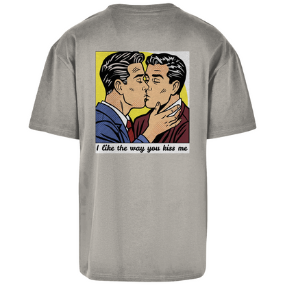 Oversize T-Shirt mit Kuss Print im Stil von Roy Lichtenstein