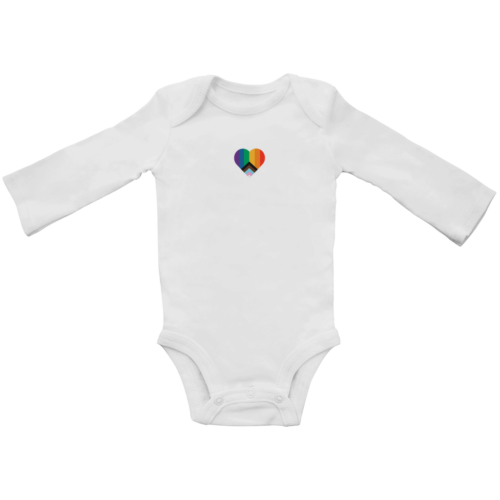 Baby Bio Body Langarm Print LGBTQAI+ Herz