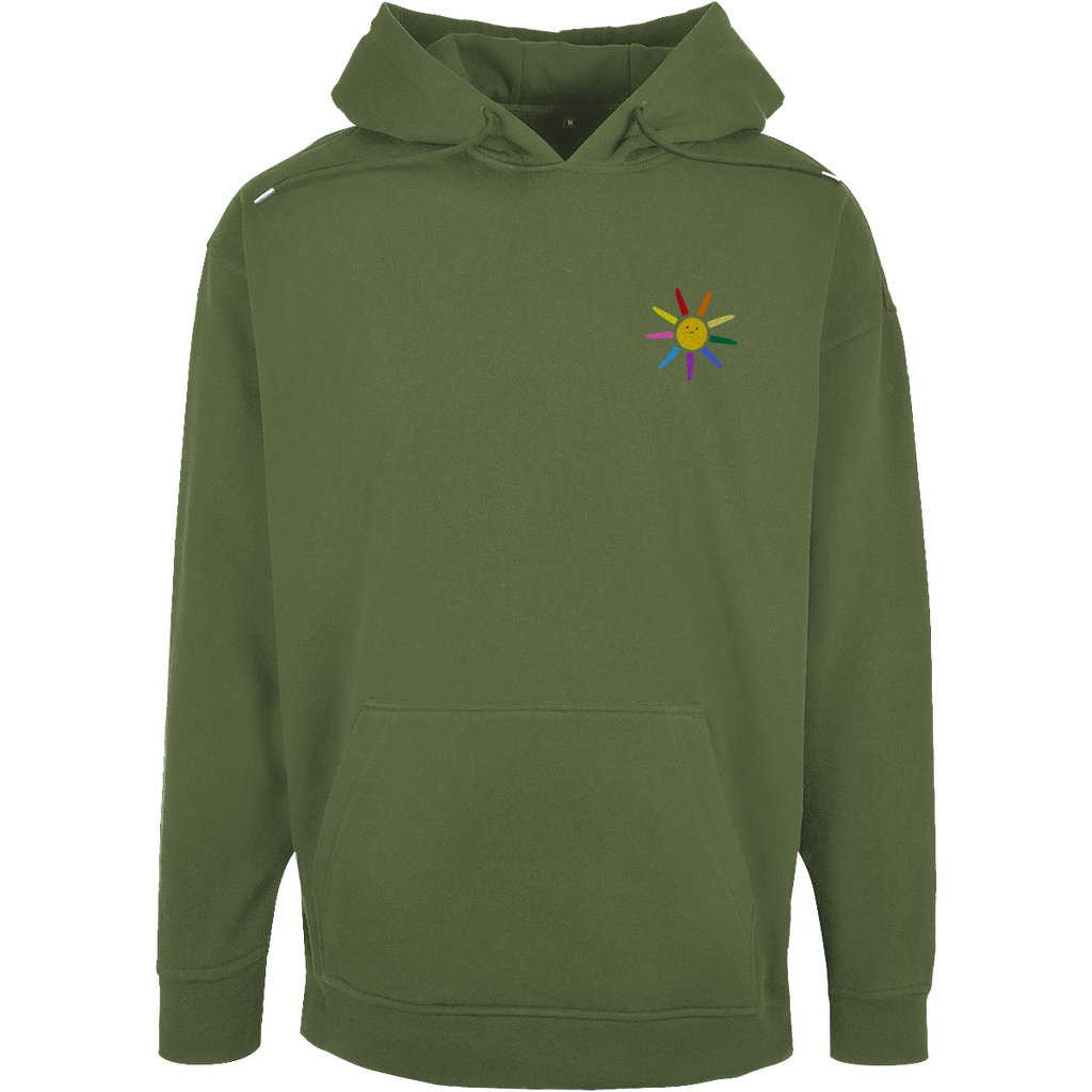 Oversize Hoodie mit Kordel und Print "Sunny Day"
