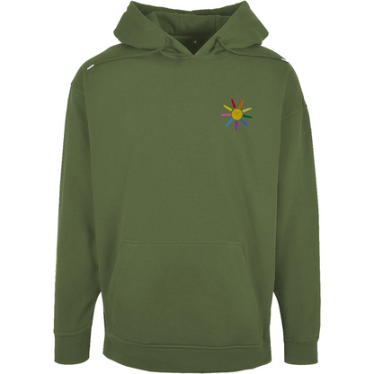 Oversize Hoodie mit Kordel und Print "Sunny Day"