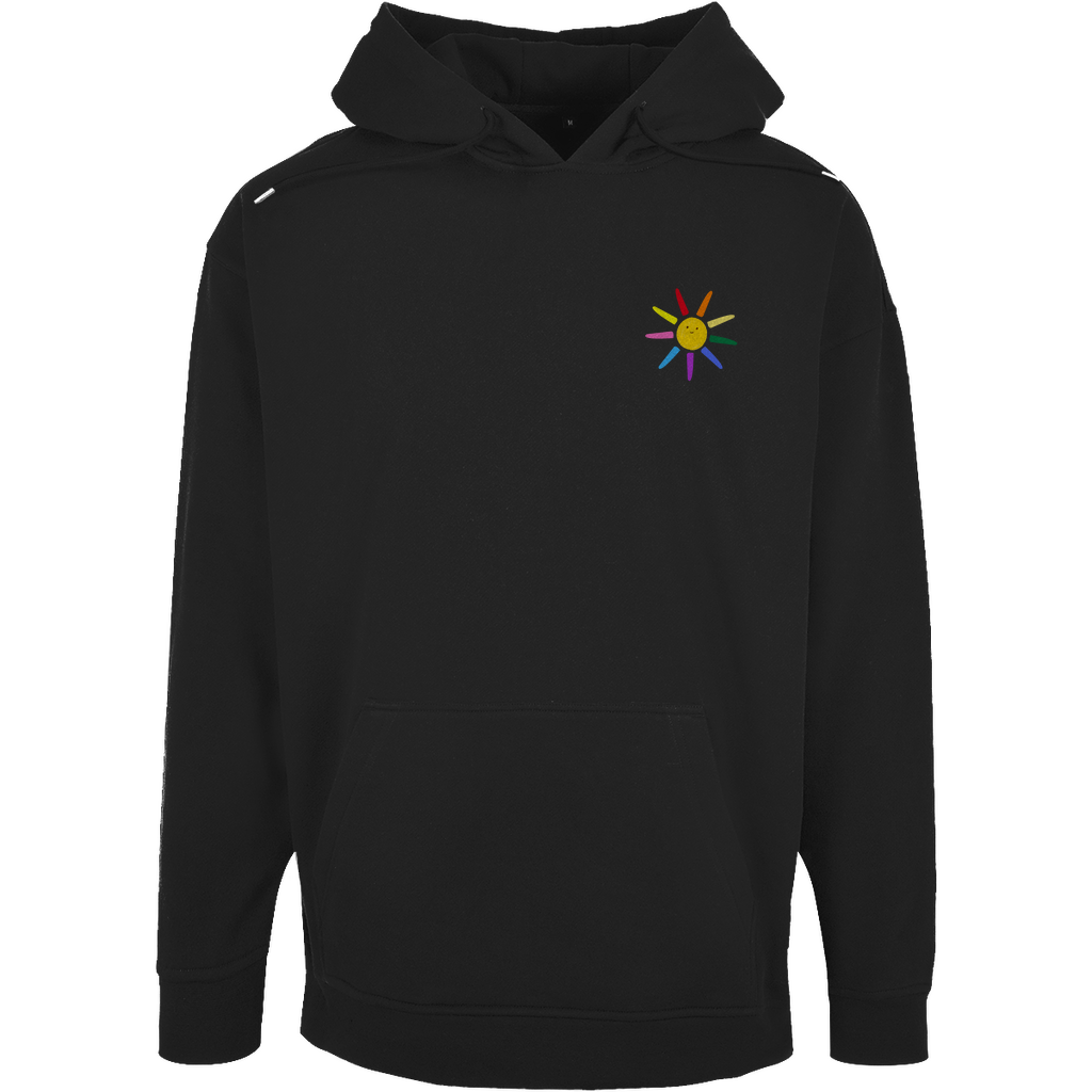 Oversize Hoodie mit Kordel und Print "Sunny Day"