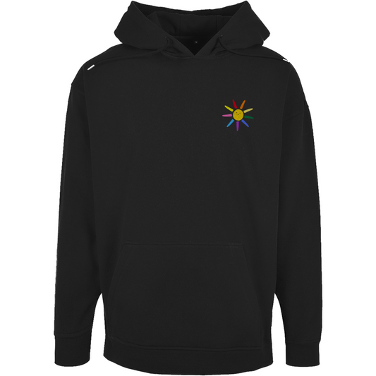 Oversize Hoodie mit Kordel und Print "Sunny Day"