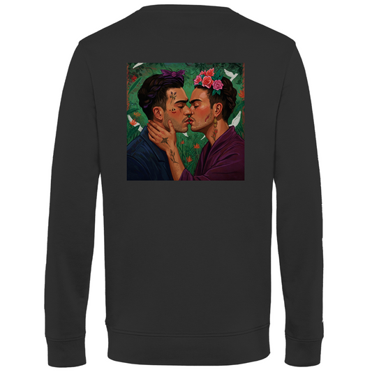 Pullover mit Kuss Print im Stil von Frida Kahlo