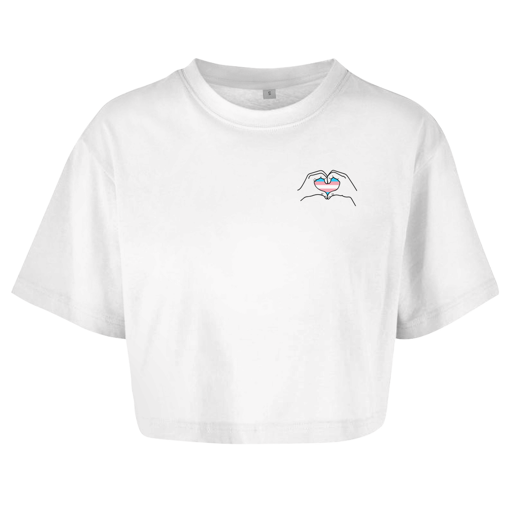 Oversize Crop Top "Ein Herz für..."