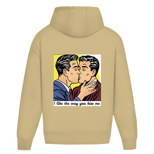 Oversize Hoodie Ohne Kordel Kuss im Stil von Roy Lichtenstein
