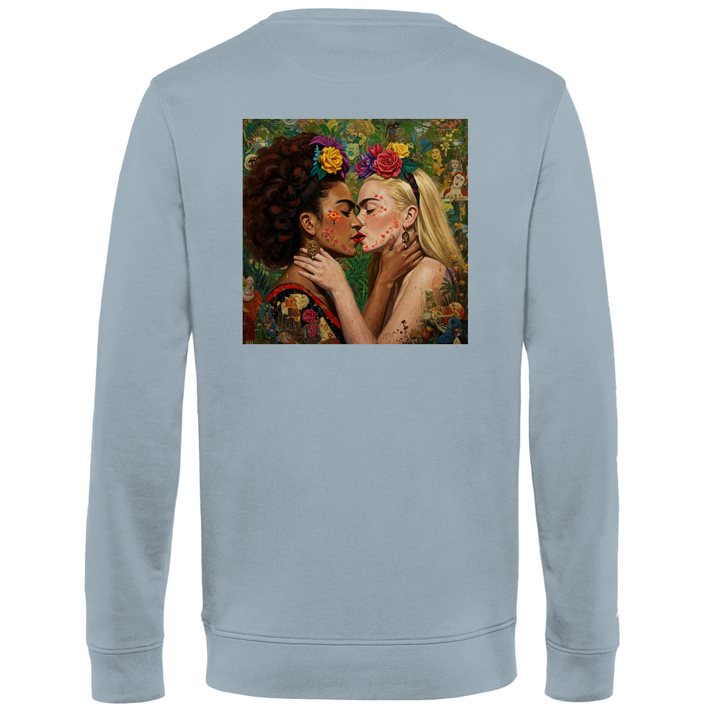 Pullover mit Kuss Print im Stil von Frida Kahlo